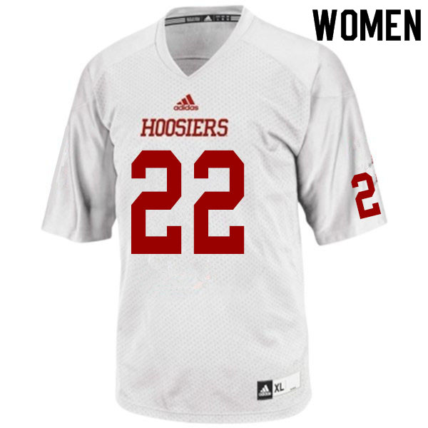 Women #22 Tim Baldwin Jr. Indiana Hoosiers College Football Jerseys Sale-White